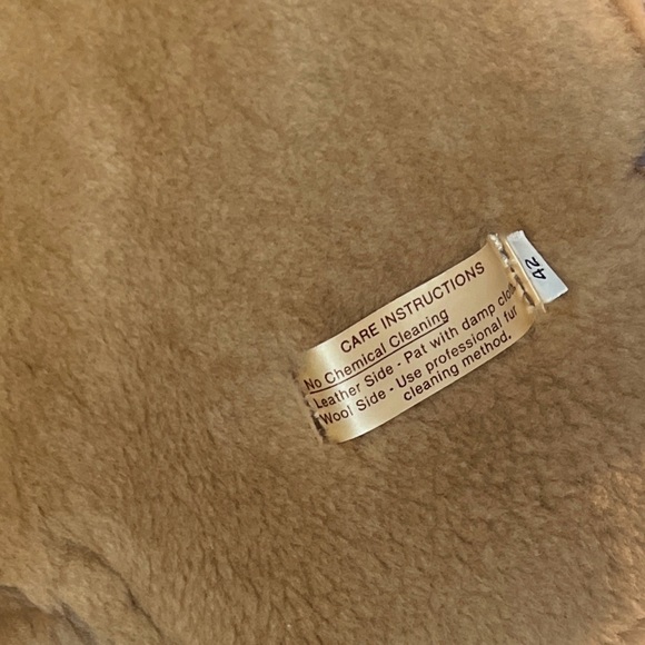 Vintage Sawyer of Napa Leather & Wool Coat (Size 42) - Picture 14 of 16